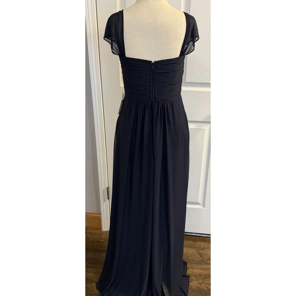 birdy grey navy dress NWT Grey‎ Prom Bridesmaid Maria Blue MED Chiffon Formal Wedding birdy grey dresses
